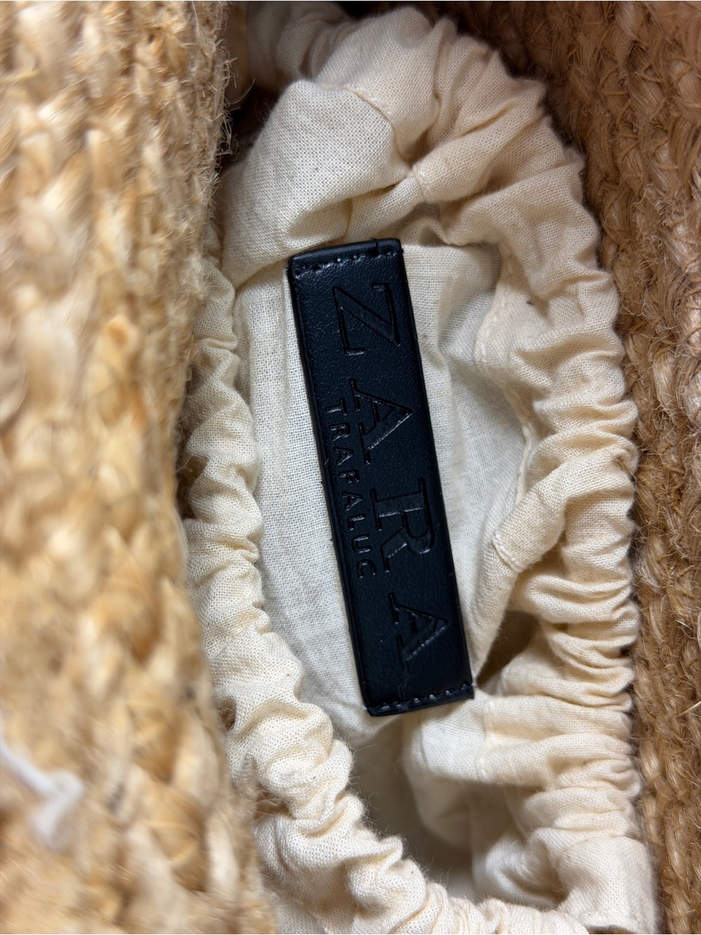 Zara Collection Natural Woven Jute Crossbody Tote Bag Boho Resort Beach - Picture 4 of 9